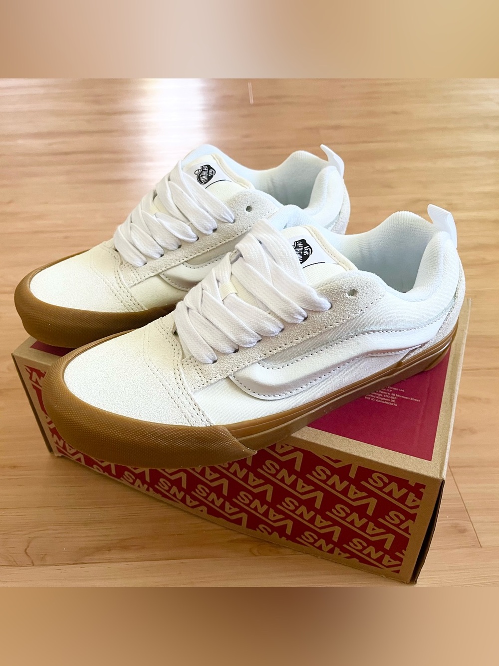 Vans Knu Skool Gum Blanc De Blanc White Women 9.0 US - Picture 3 of 10